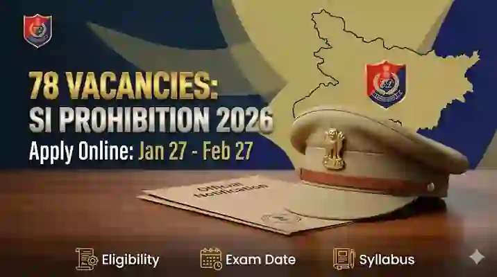 BPSSC Bihar Police SI Prohibition Recruitment 2026