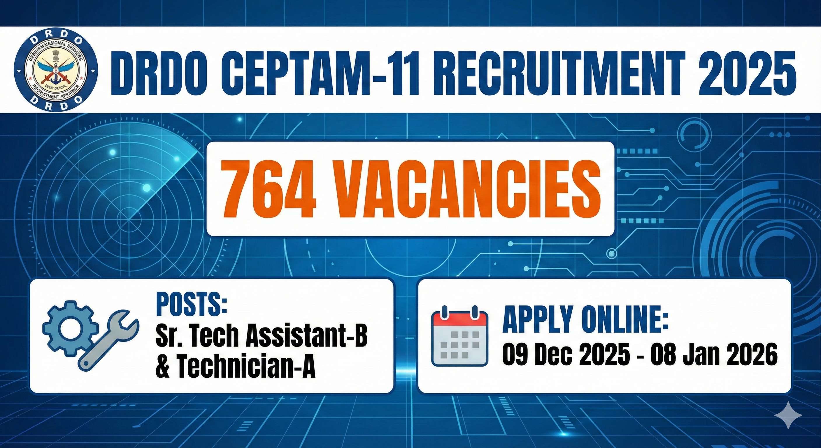 DRDO CEPTAM 11 Notification 2025