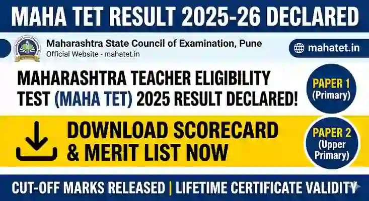 MAHA TET Result Declared
